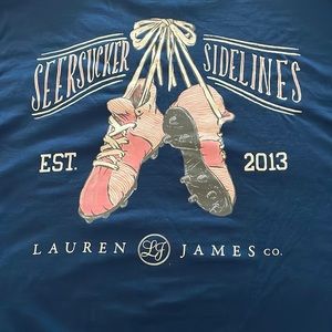 Lauren James Long Sleeve Navy Tee